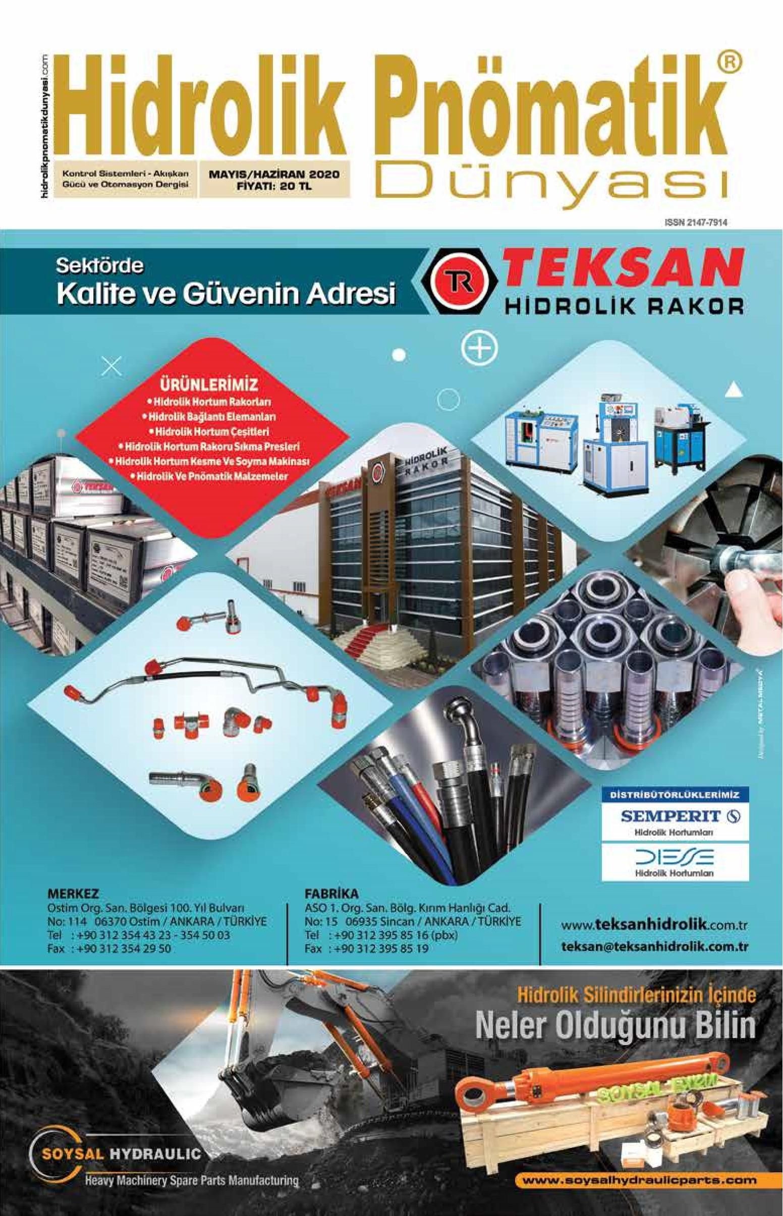 Hidrolik Pnömatik Dünyası - 49. Sayı - Mayıs-Haziran 2020
