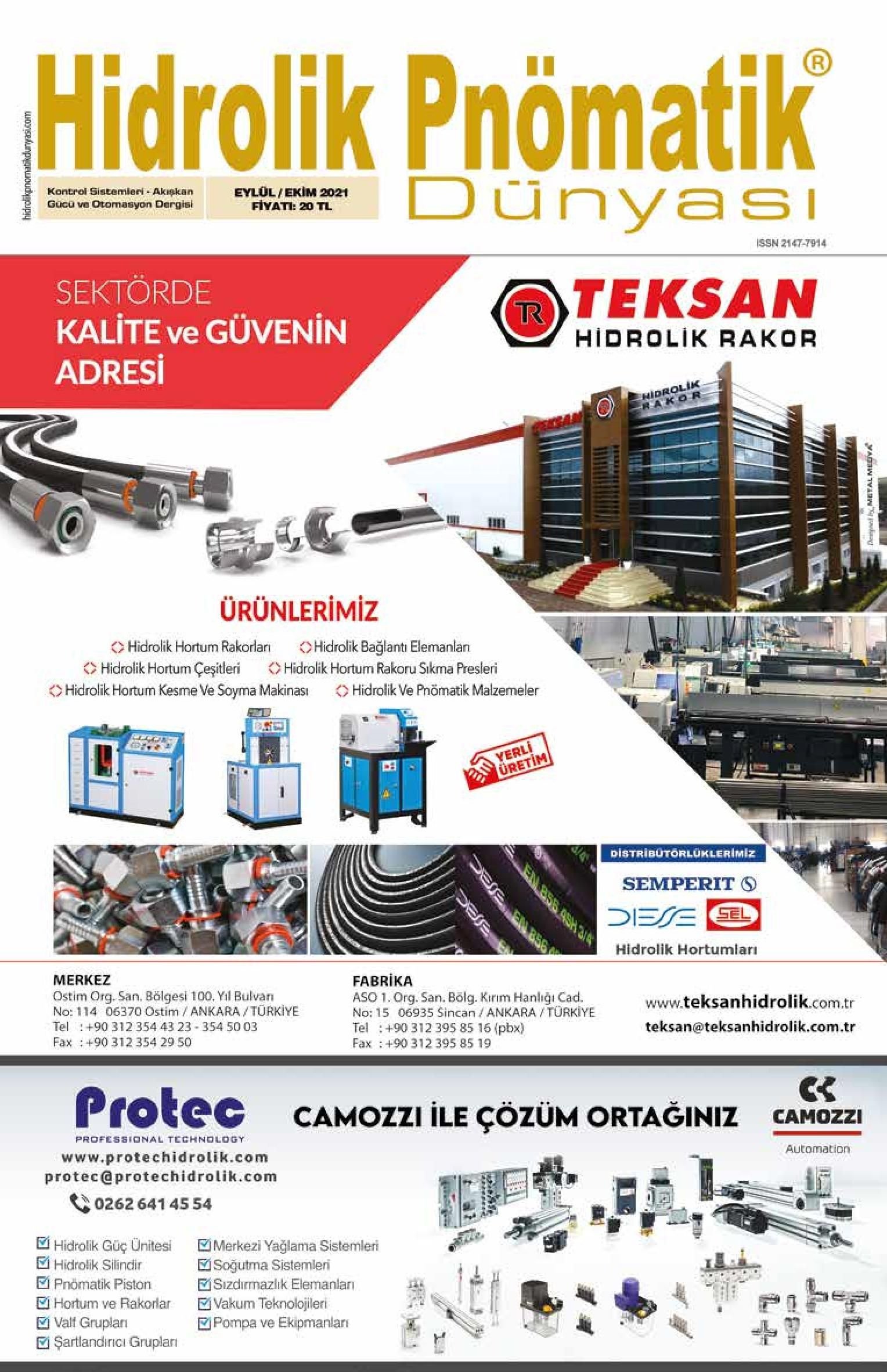 Hidrolik Pnömatik Dünyası - 57. Sayı - Eylül-Ekim 2021