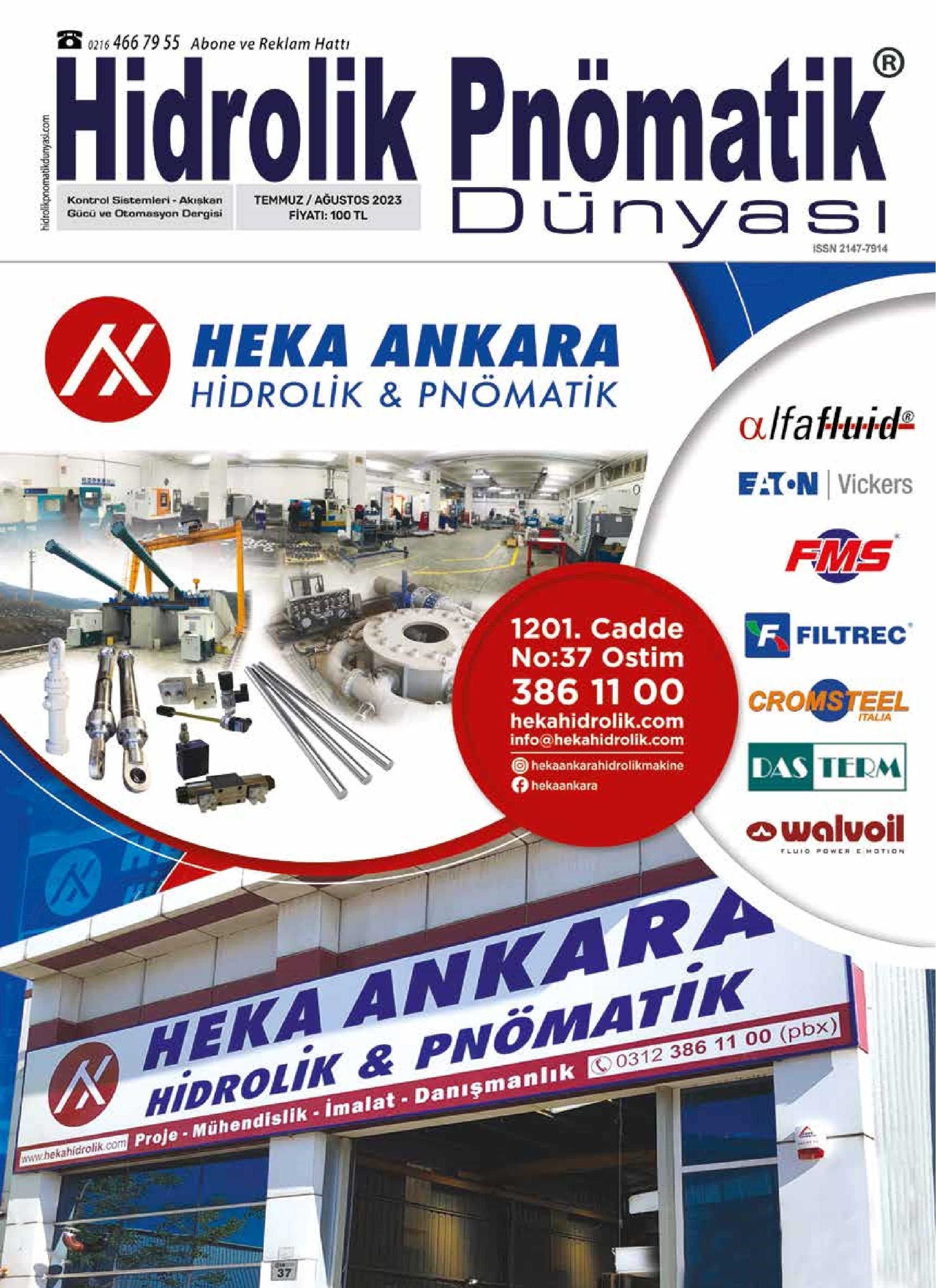 Hidrolik Pnömatik Dünyası - 68. Sayı - Temmuz-Ağustos 2023