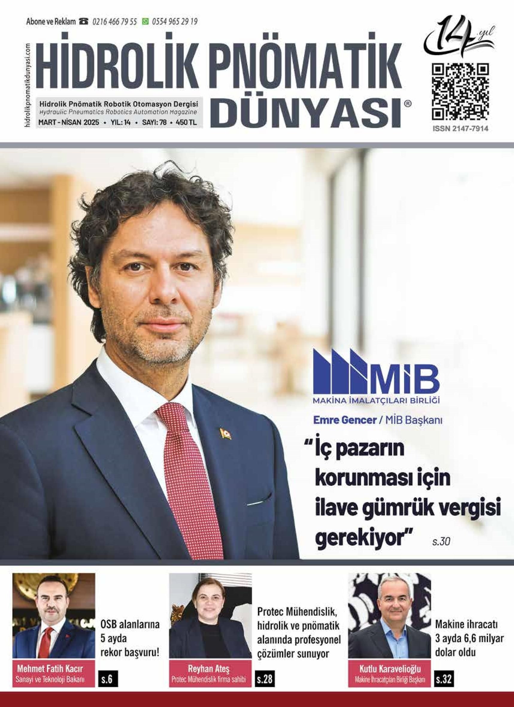 Hidrolik Pnömatik Dünyası - 78. Sayı - Mart-Nisan 2025