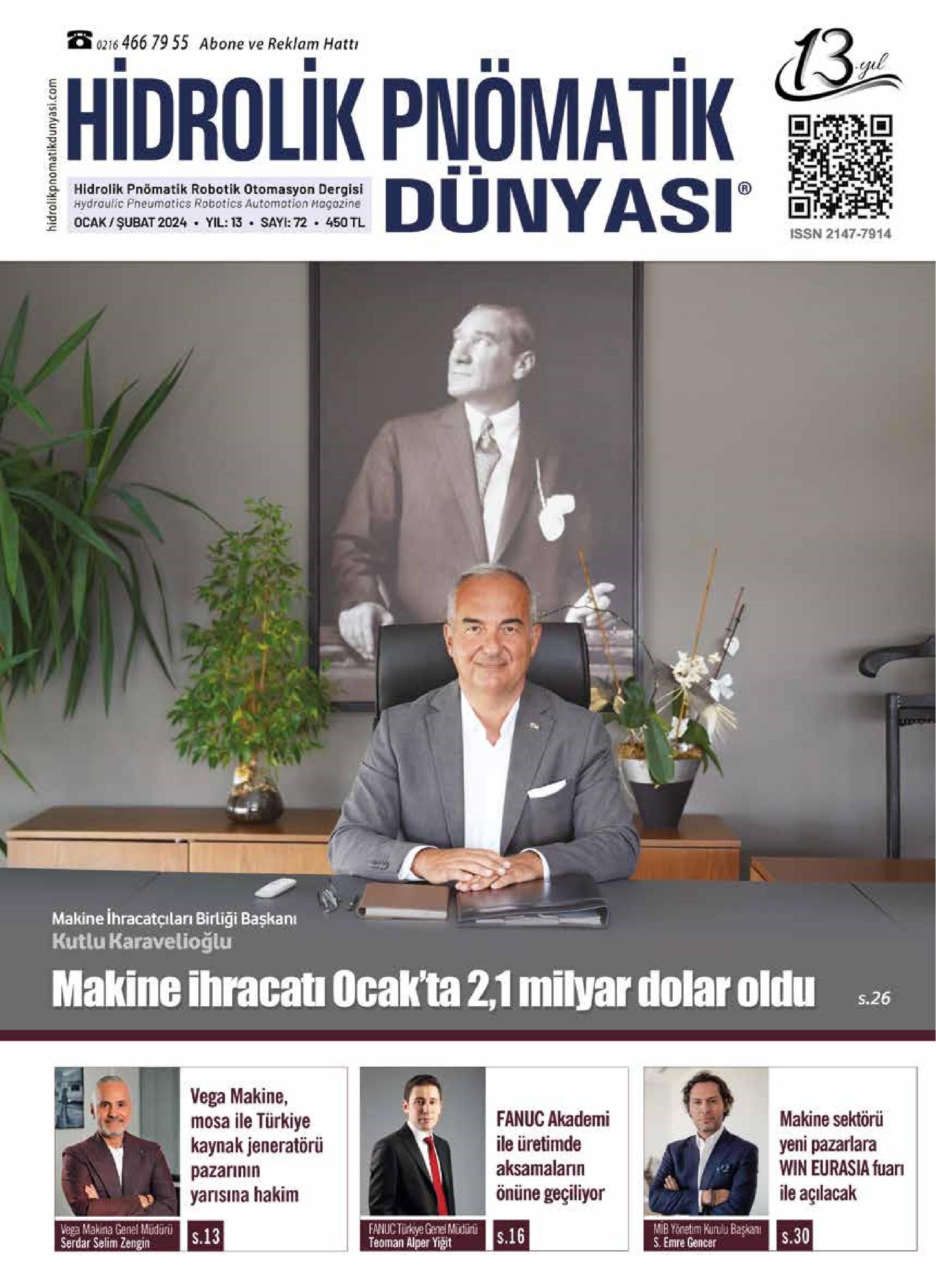 Hidrolik Pnömatik Dünyası - 72. Sayı - Ocak-Şubat 2024