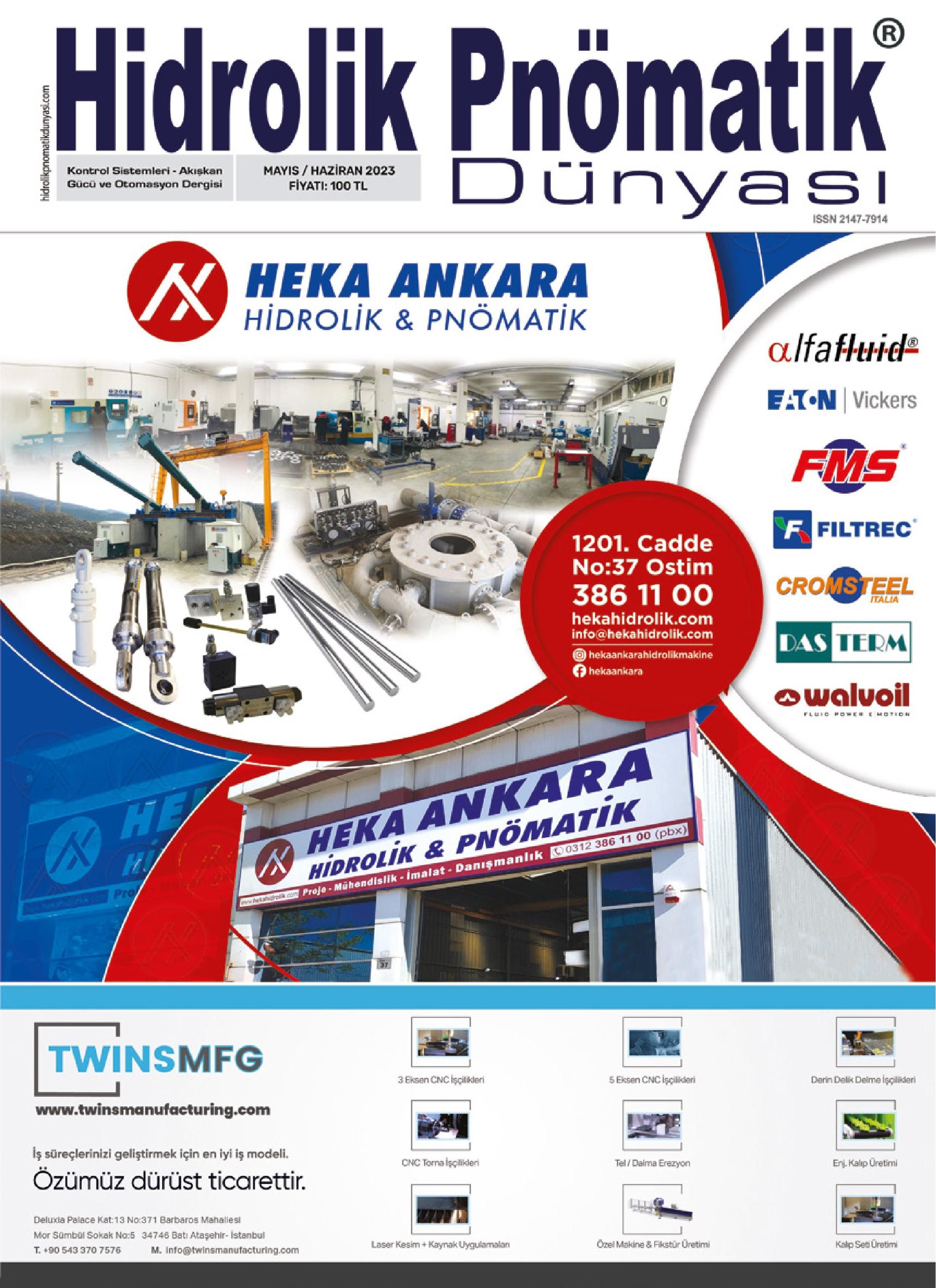 Hidrolik Pnömatik Dünyası - 67. Sayı - Mayıs-Haziran 2023
