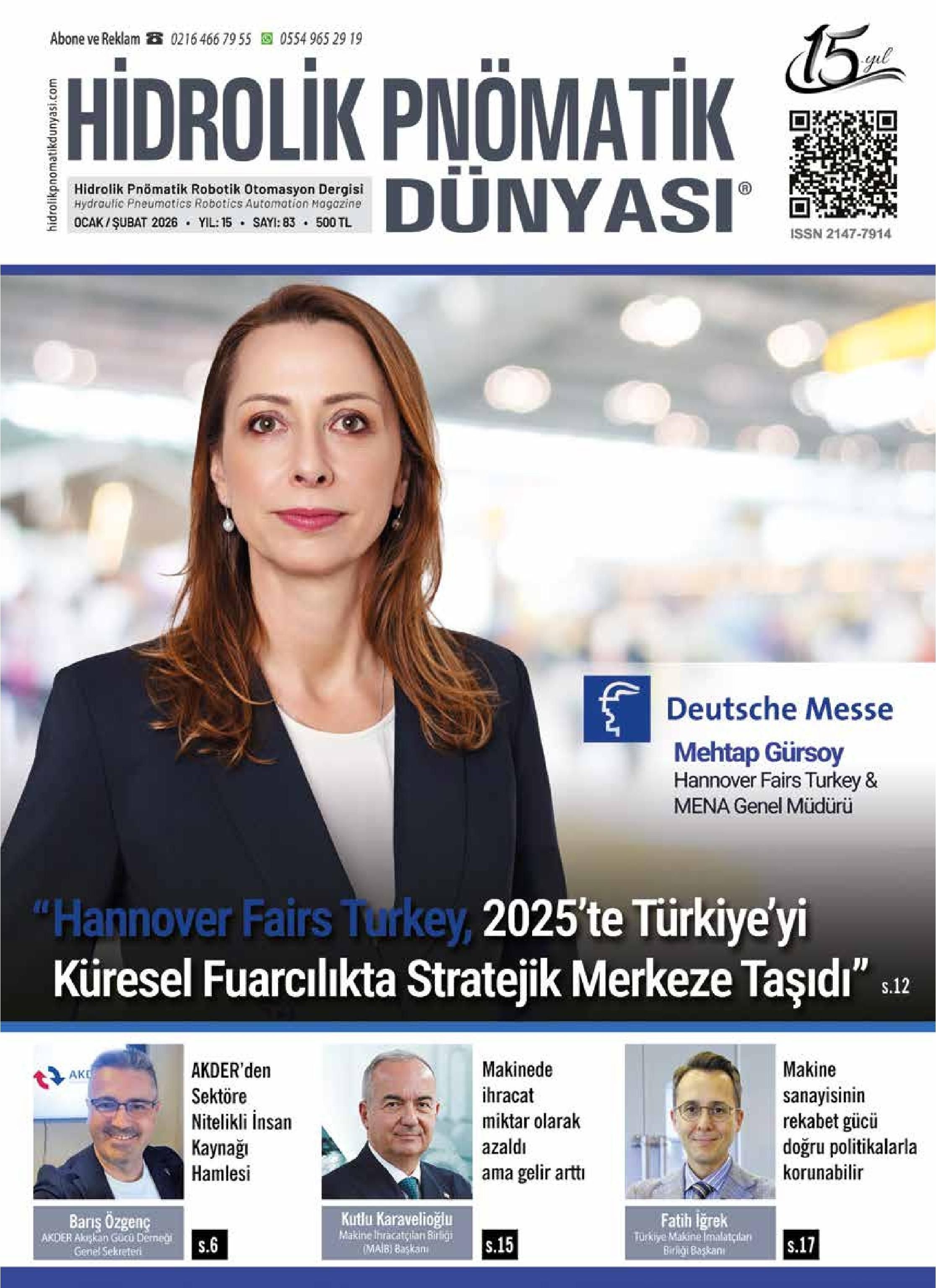 Hidrolik Pnömatik Dünyası - 83. Sayı - Ocak-Şubat 2026