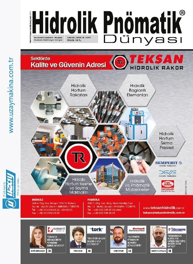 Hidrolik Pnömatik Dünyası - 35. Sayı - Kasım-Aralık 2017