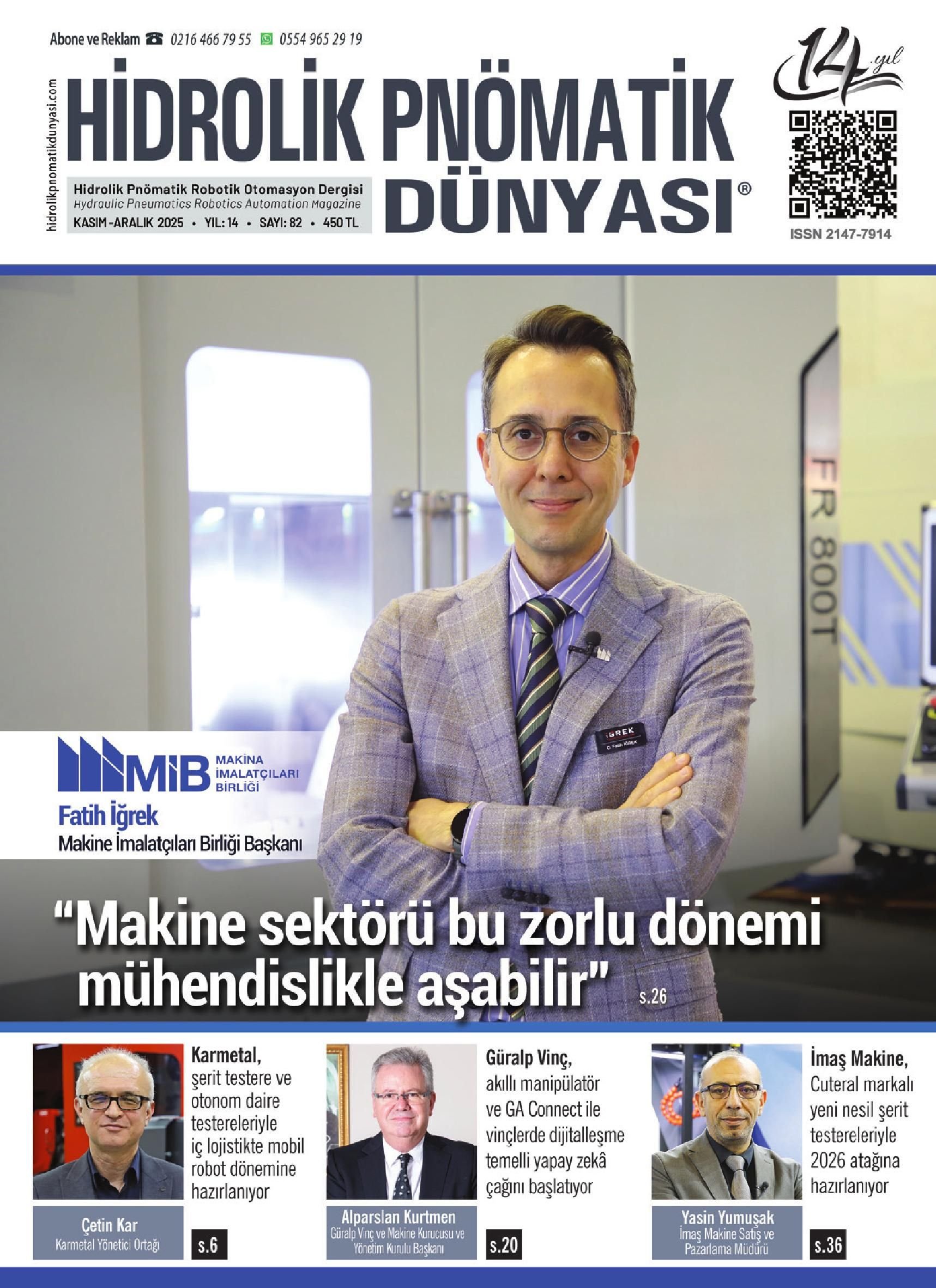 Hidrolik Pnömatik Dünyası - 82. Sayı - Kasım-Aralık 2025