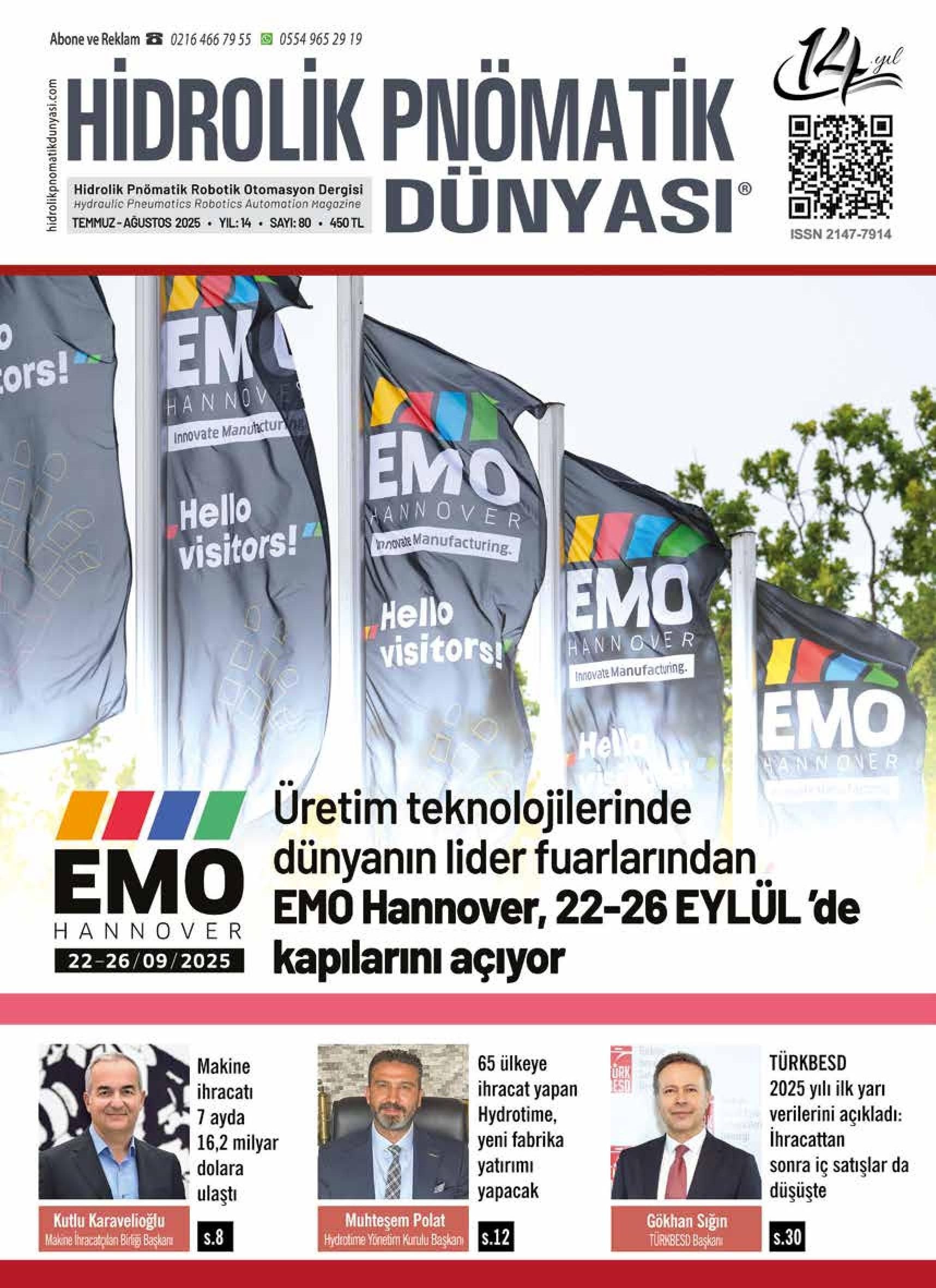 Hidrolik Pnömatik Dünyası - 80. Sayı - Temmuz-Ağustos 2025