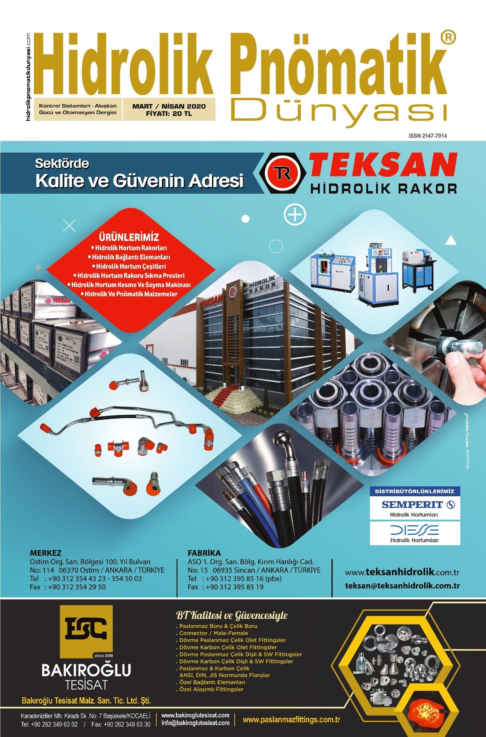Hidrolik Pnömatik Dünyası - 48. Sayı - Mart-Nisan 2020