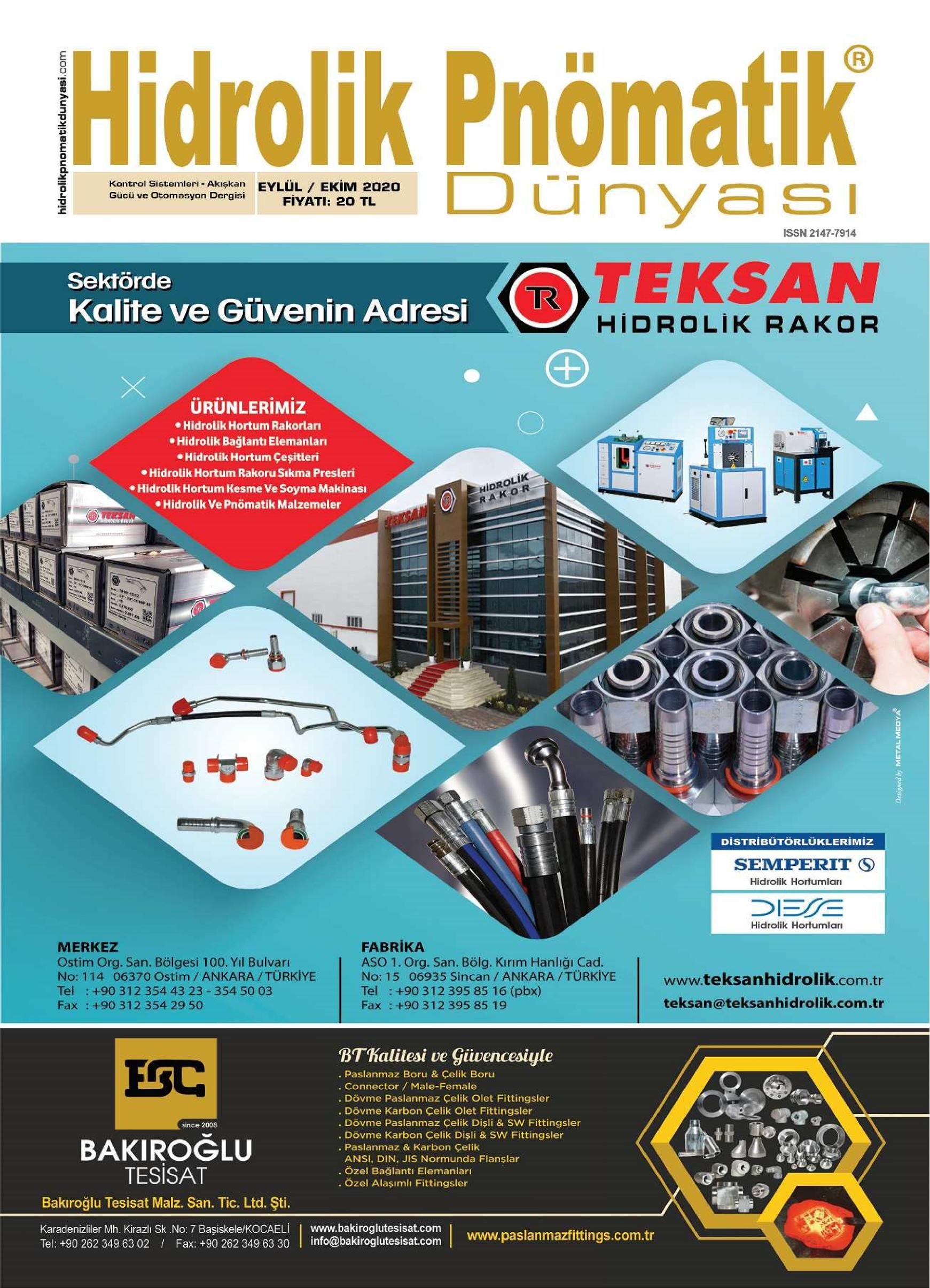 Hidrolik Pnömatik Dünyası - 51. Sayı - Eylül-Ekim 2020