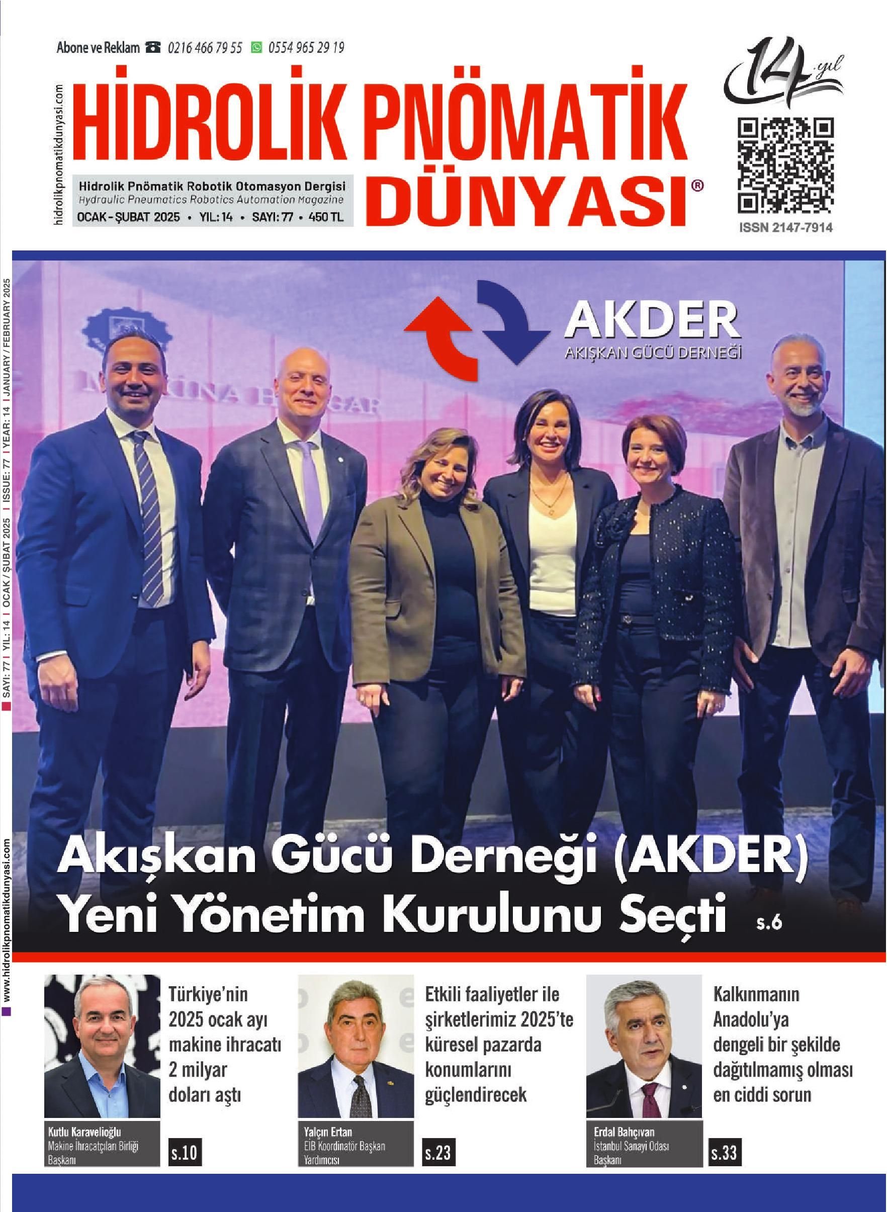 Hidrolik Pnömatik Dünyası - 77. Sayı - Ocak-Şubat 2025