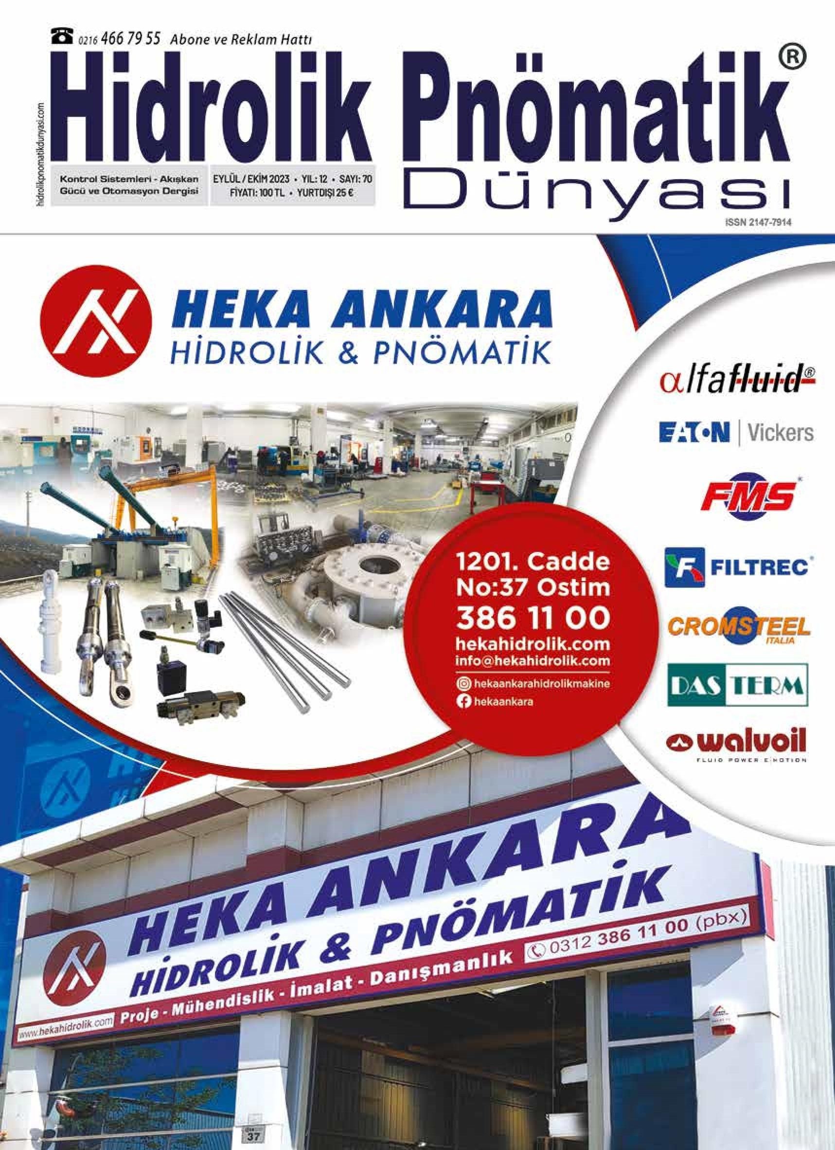 Hidrolik Pnömatik Dünyası - 69. Sayı - Eylül-Ekim 2023